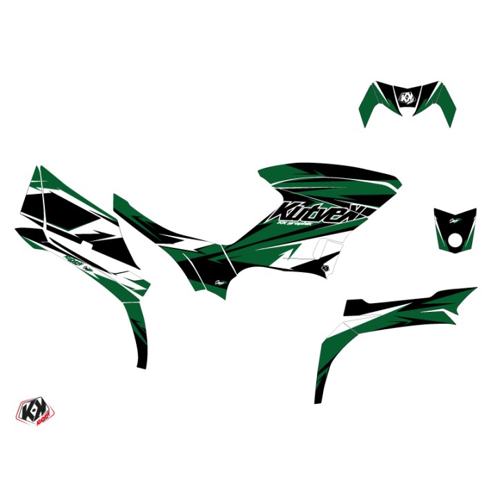 Kit Déco Quad Stage Yamaha 450 Kodiak Noir Vert (2003-2017)