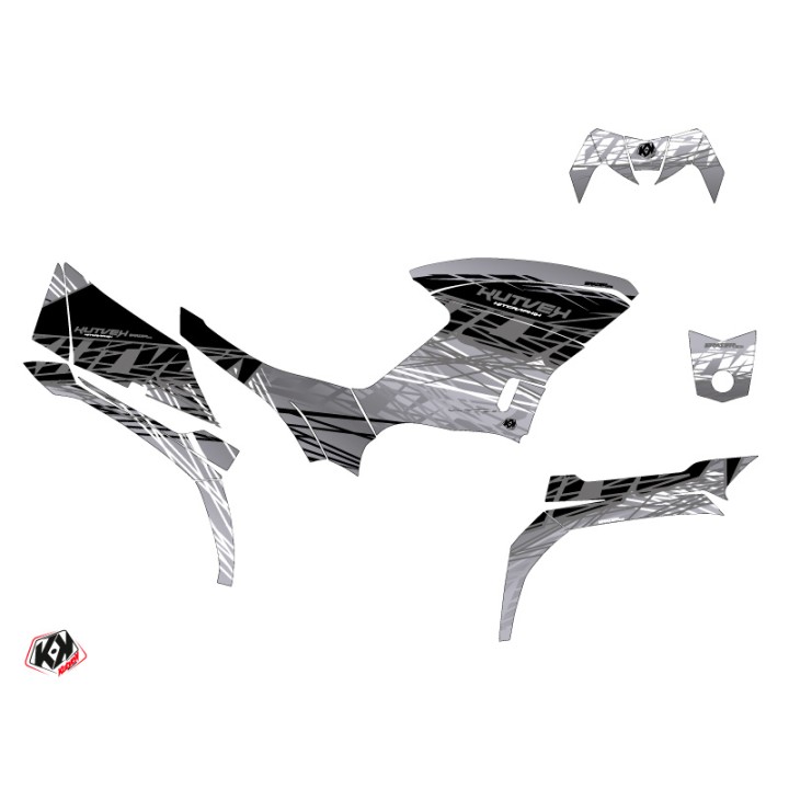 Kit Déco Quad Eraser Yamaha 450 Kodiak Gris (2018-2023)