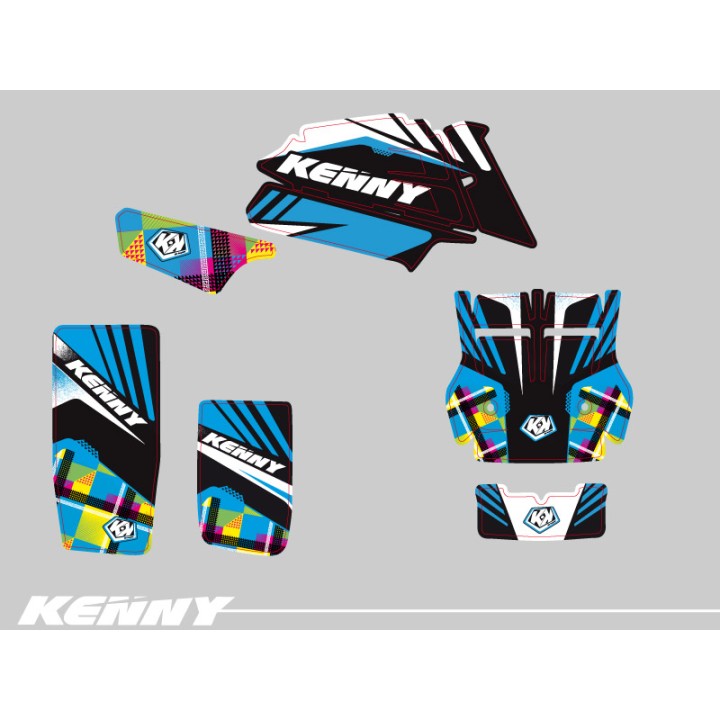 Kit Déco Quad Kenny Yamaha Banshee Bleu (1987-2023)