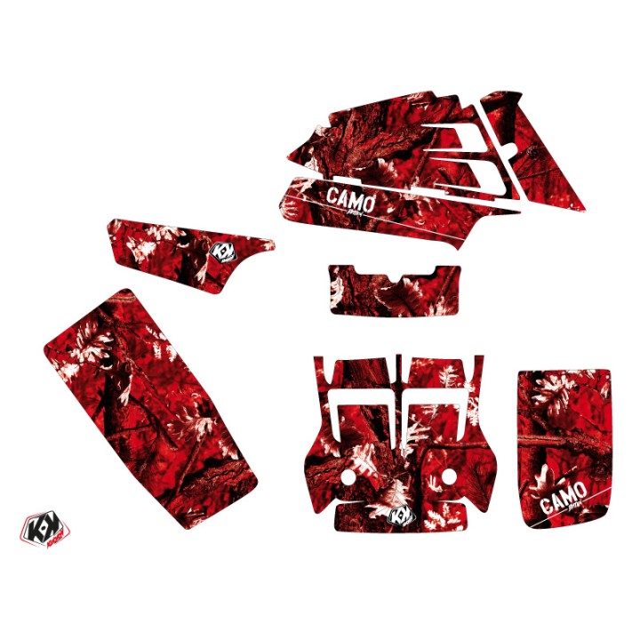 Kit Déco Quad Camo Yamaha Banshee Rouge (1987-2023)