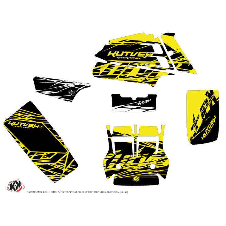 Kit Déco Quad Eraser Fluo Yamaha Banshee Jaune (1987-2023)