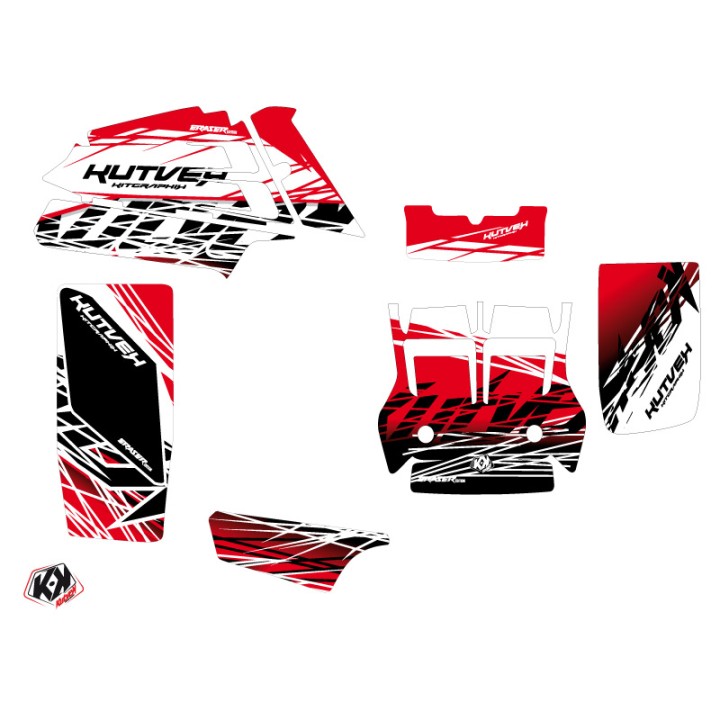Kit Déco Quad Eraser Yamaha Banshee Rouge Blanc (1987-2023)