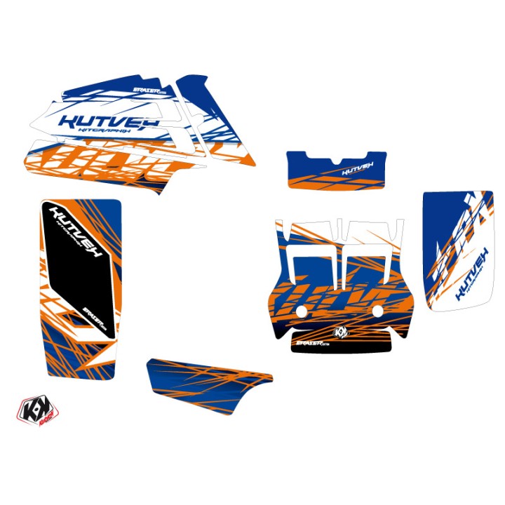 Kit Déco Quad Eraser Yamaha Banshee Bleu Orange (1987-2023)