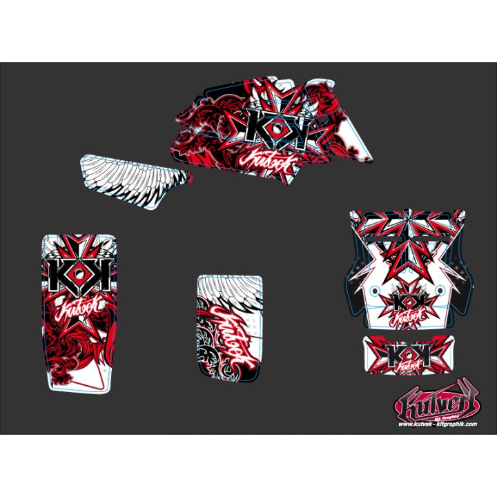 Kit Déco Quad Demon Yamaha Banshee Rouge (1987-2023)