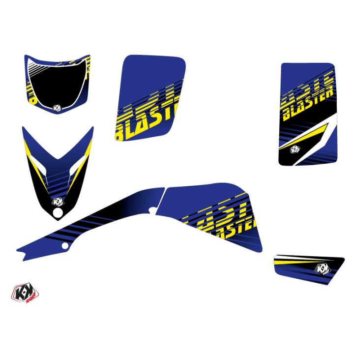 Kit Déco Quad Flow Yamaha Blaster Jaune (1988-2002)