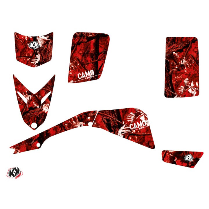 Kit Déco Quad Camo Yamaha Blaster Rouge (1988-2002)