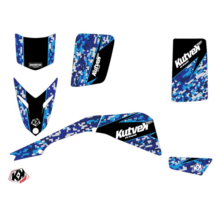 Kit Déco Quad Predator Yamaha Blaster Bleu (1988-2002)
