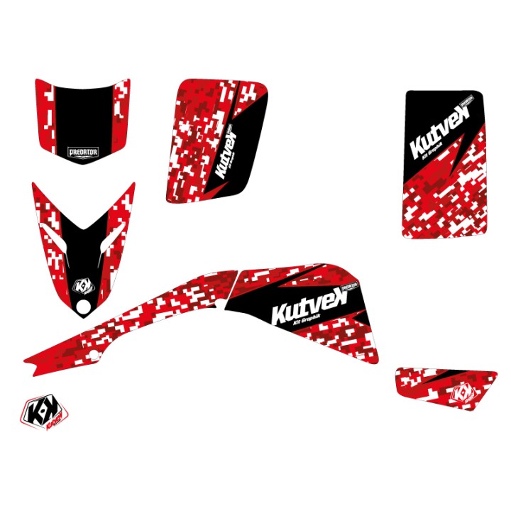 Kit Déco Quad Predator Yamaha Blaster Rouge (2003-2007)