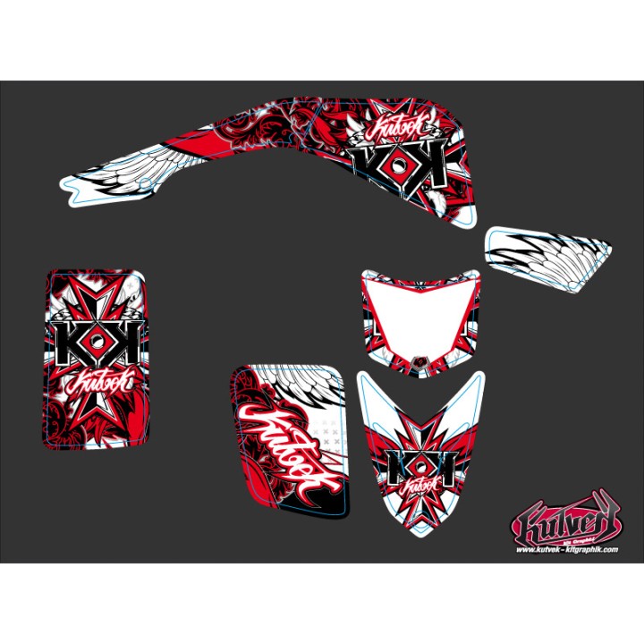Kit Déco Quad Demon Yamaha Blaster Rouge (2003-2007)
