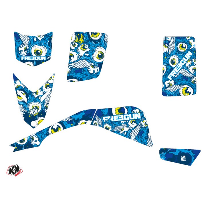 Kit Déco Quad Freegun Eyed Yamaha Blaster Bleu (2003-2007)