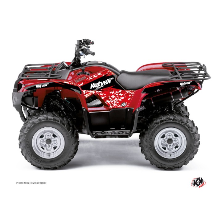 Kit Déco Quad Predator Yamaha 125 Grizzly Rouge (2005-2013)