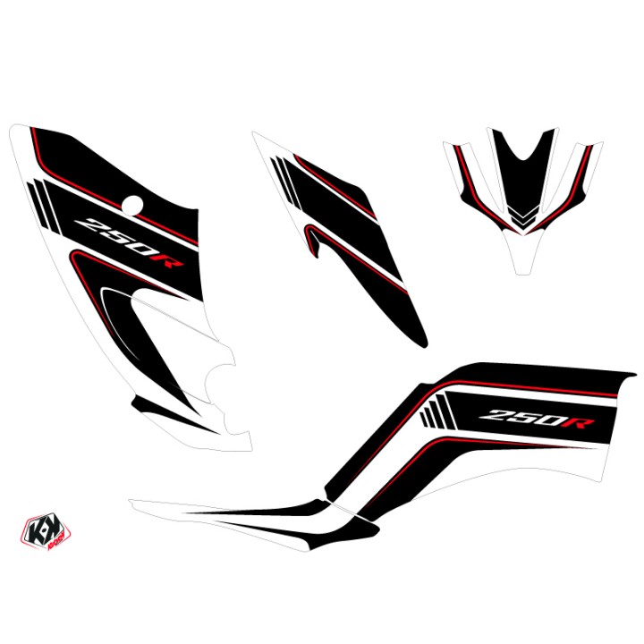 Kit Déco Quad Corporate Yamaha 250 Raptor Noir (2008-2014)