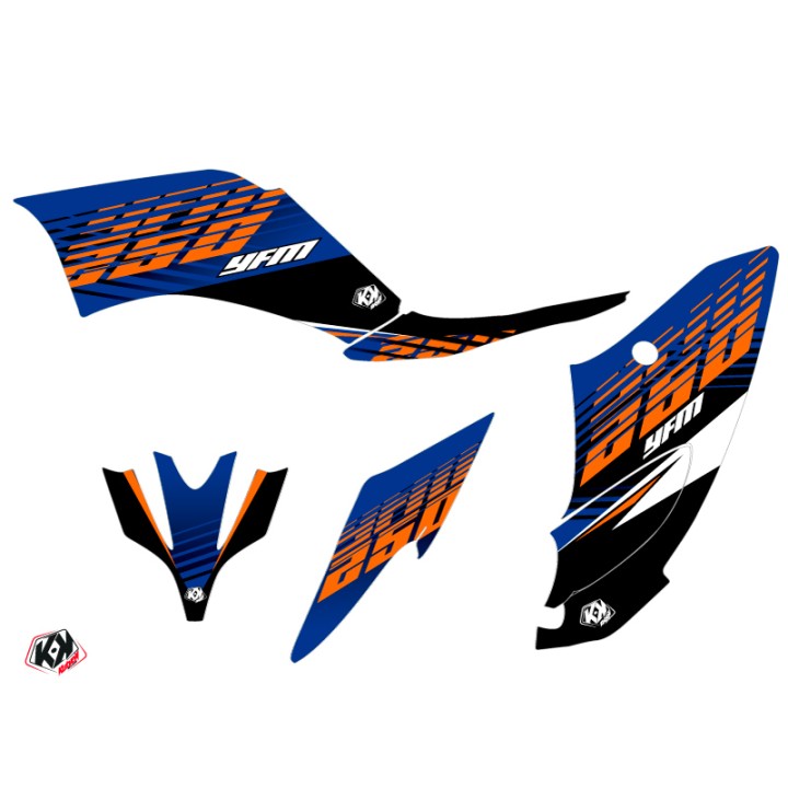Kit Déco Quad Flow Yamaha 250 Raptor Orange (2008-2014)
