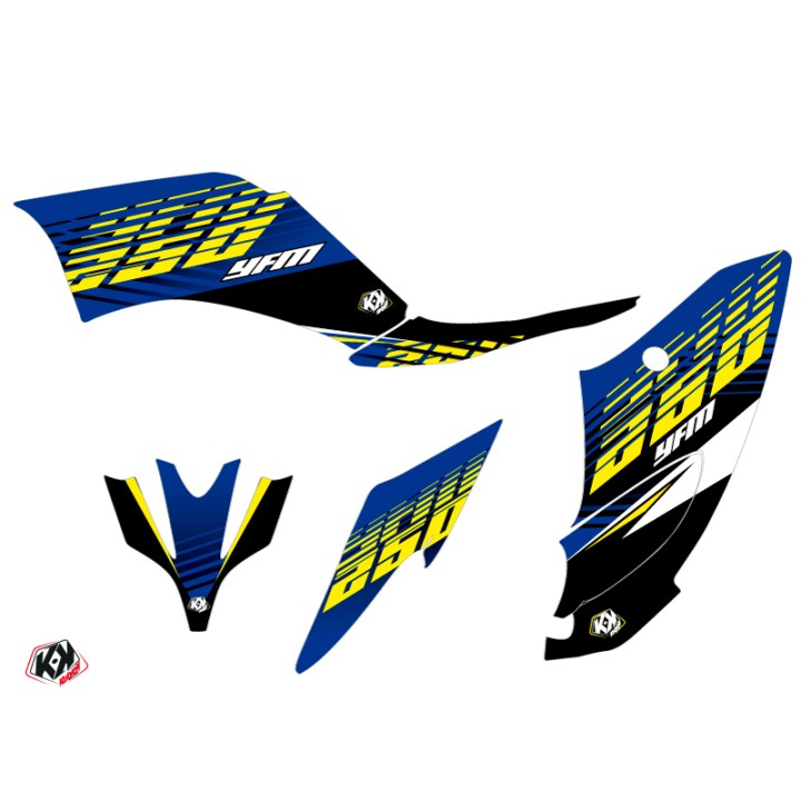 Kit Déco Quad Flow Yamaha 250 Raptor Jaune (2008-2014)