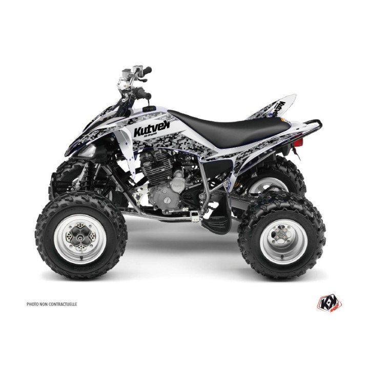Kit Déco Quad Predator Yamaha 250 Raptor Blanc (2008-2014)