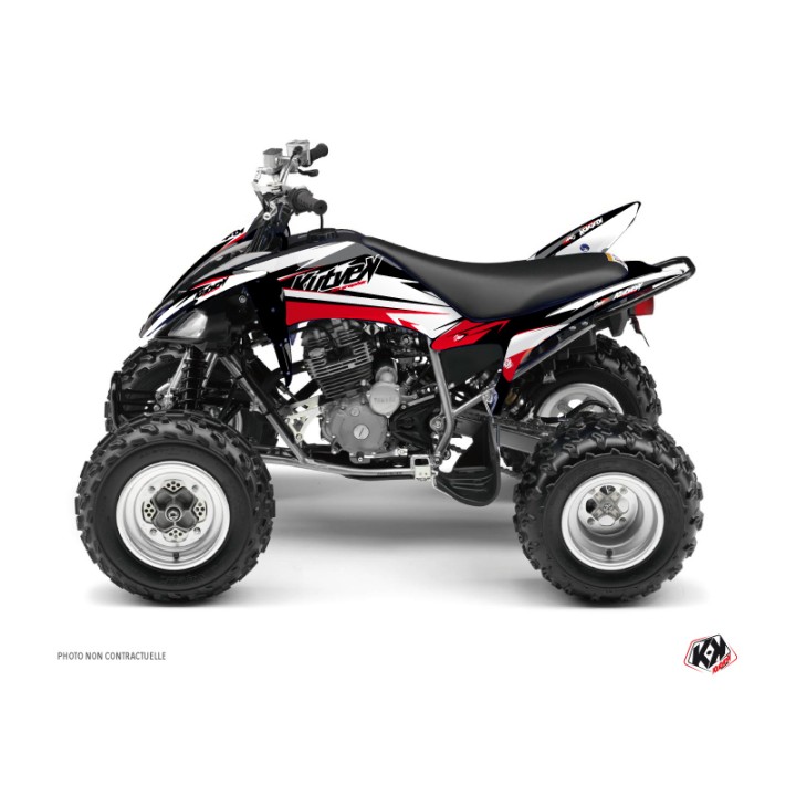 Kit Déco Quad Stage Yamaha 250 Raptor Noir Rouge (2008-2014)