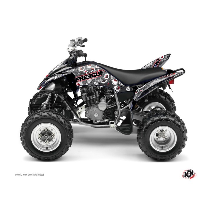 Kit Déco Quad Freegun Eyed Yamaha 250 Raptor Rouge (2008-2014)