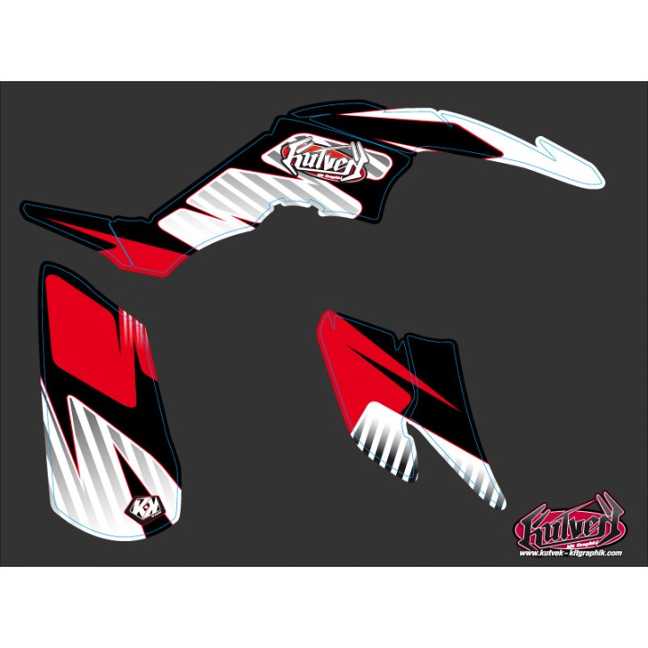 Kit Déco Quad Factory Yamaha 350 Raptor Rouge (2005-2015)