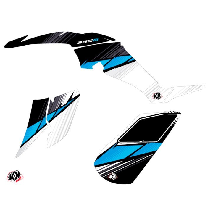 Kit Déco Quad Stripe Yamaha 350 Raptor Noir (2005-2015)