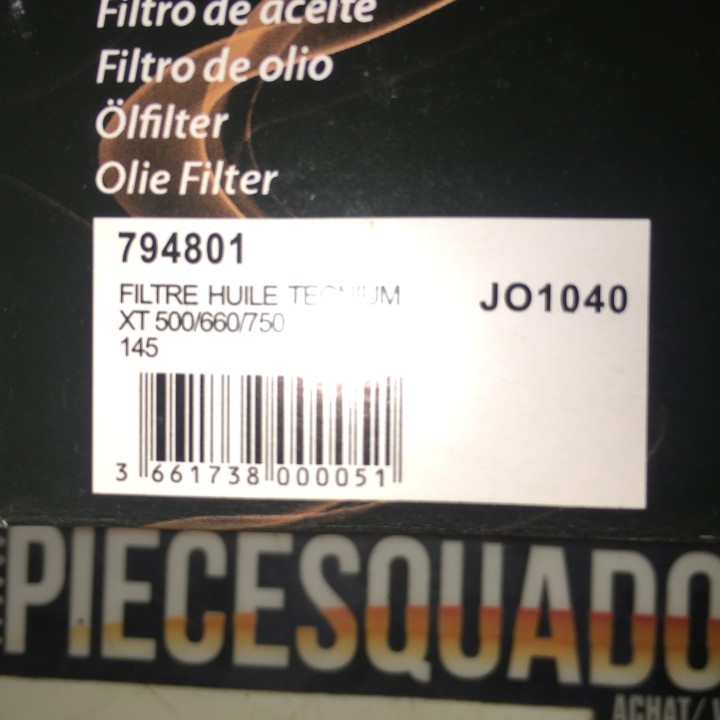 filtre a huile quad 700 raptor yamaha