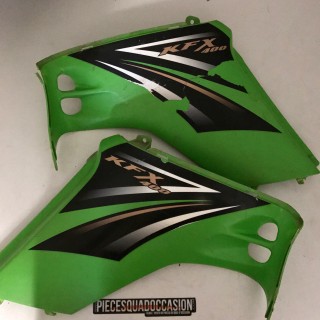 ouie de radiateur quad 400 kfx (vert)