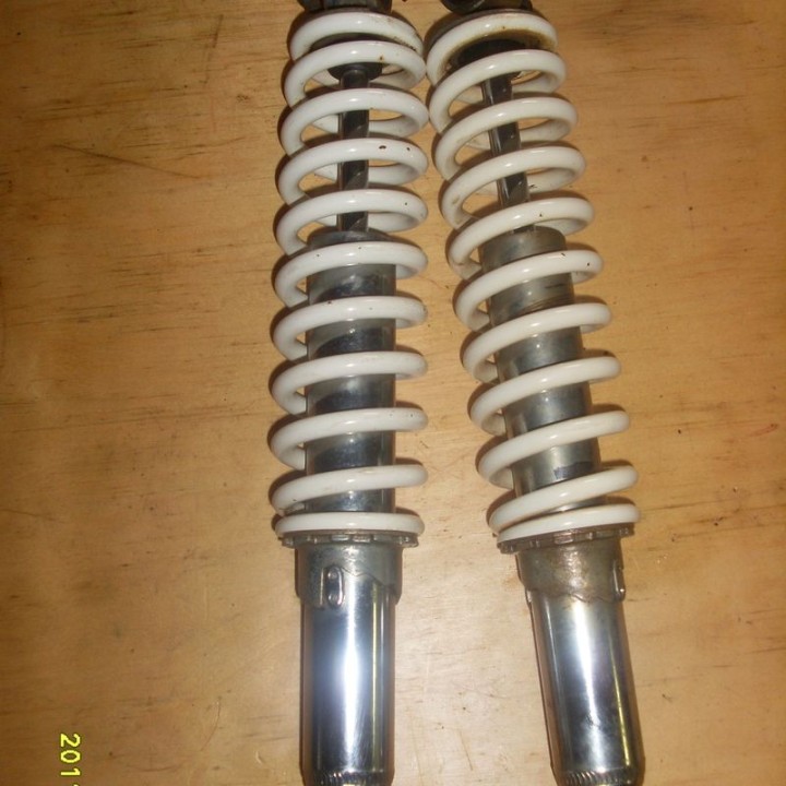 P/AMORTISSEUR AVANT QUAD 200 BLASTER (BLANC)