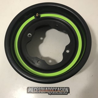 jante avant 250/350/450/660/700 yamaha (noir/filet vert)