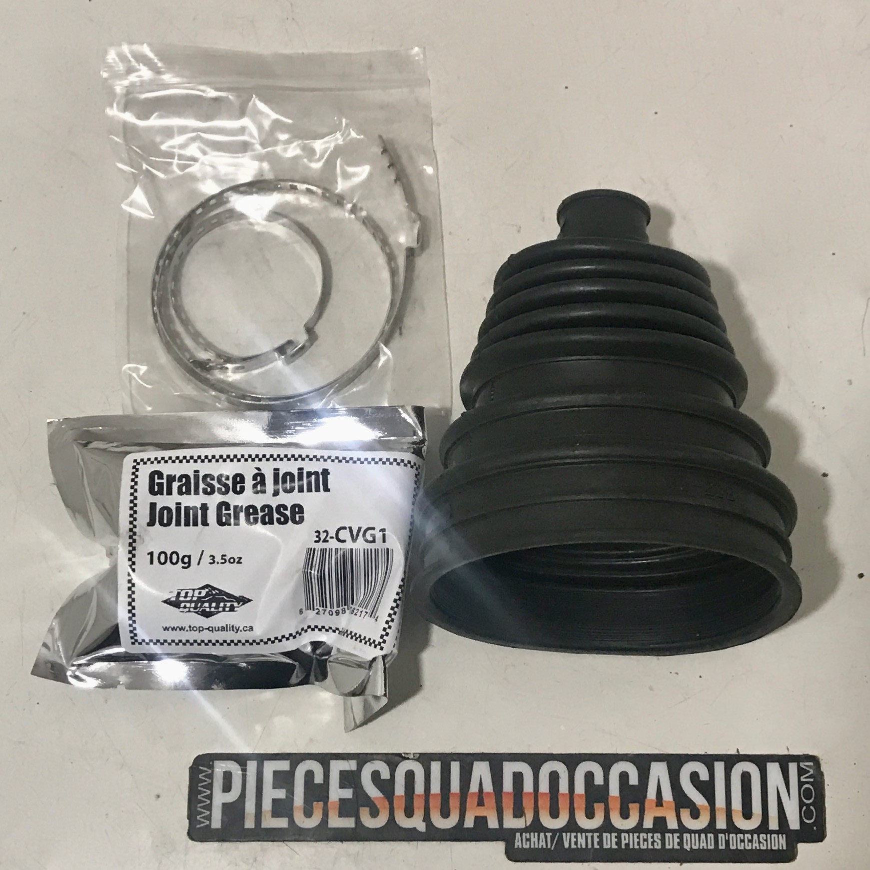 Kit Soufflet Graisse Collier Soufflet De Cardan Universel Kimpex 68-UF2001  - Pour Quad - Livré Avec Graisse Et Colliers Soufflet Cardan Kimpex