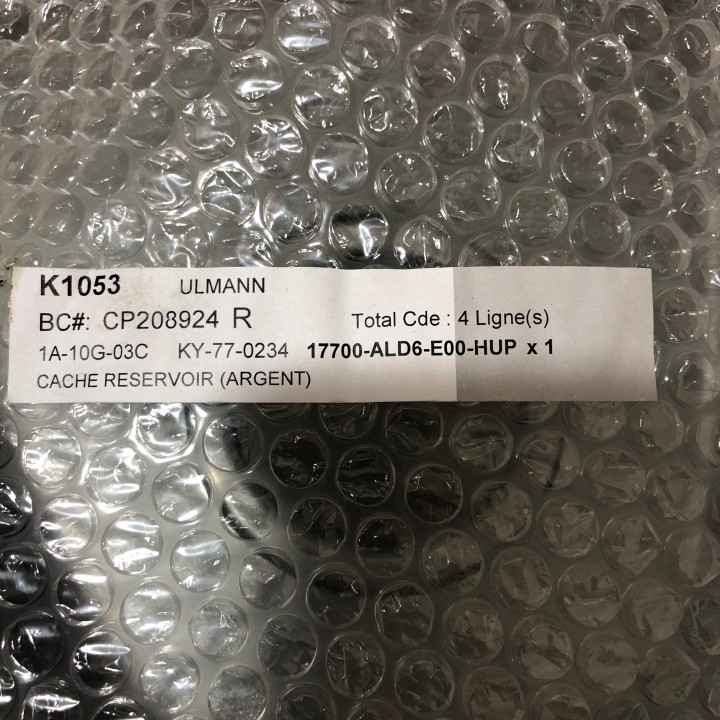couvre réservoir quad 500 mxu kymco (gris métalisé)