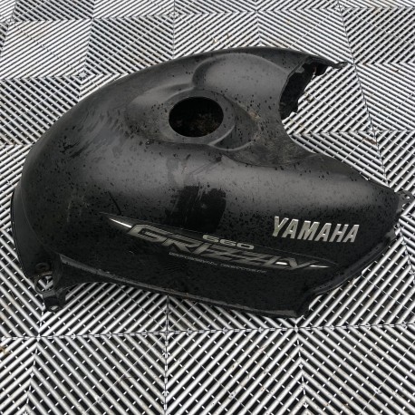 couvre reservoir quad 660 grizzly yamaha (noir)