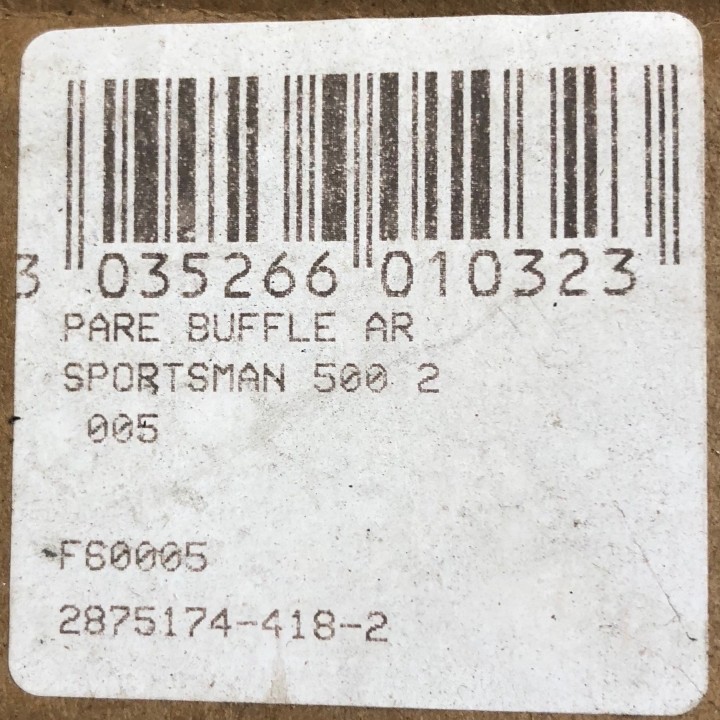 pare choc arriére quad 500 sportman (2005) polaris