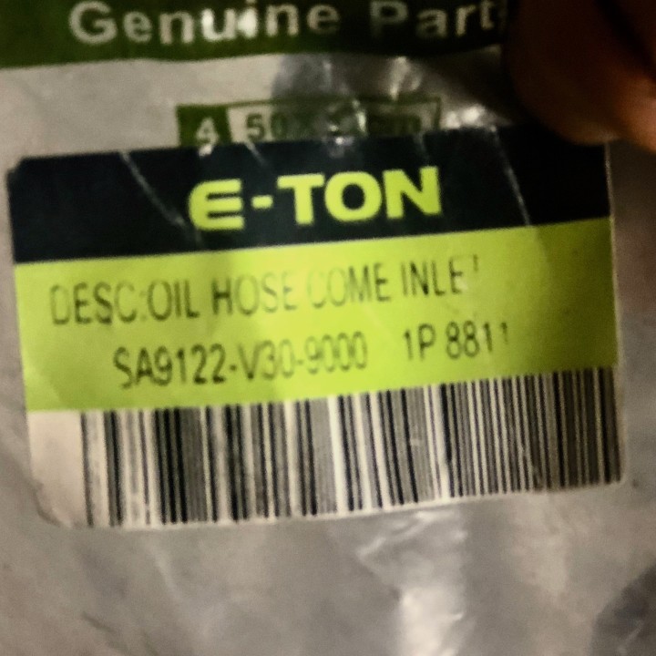 durite d'huile quad 150 yukon/challenger/viper  e-ton (sortie)