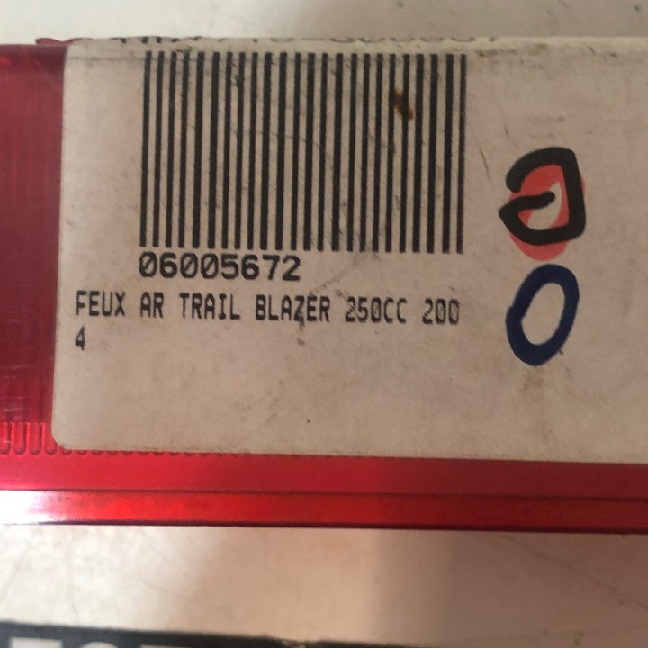 cabochon de feux arrière quad  trail blazer/scrmanbler polaris