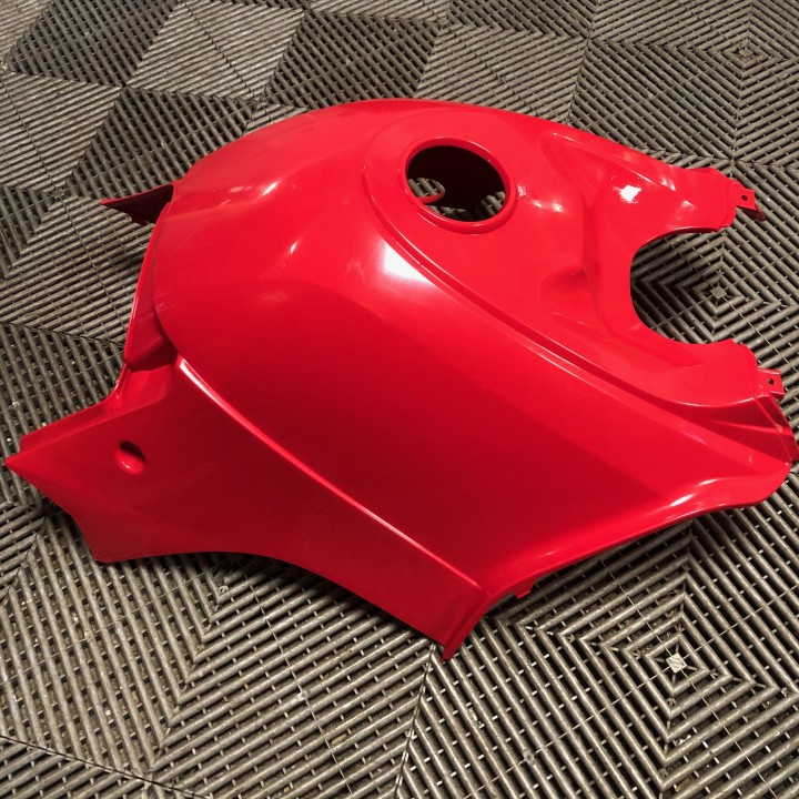 couvre réservoir quad 350 grizzly yamaha (rouge)