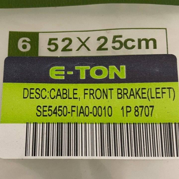 câble de frein avant quad 150 yukon e-ton (gauche)