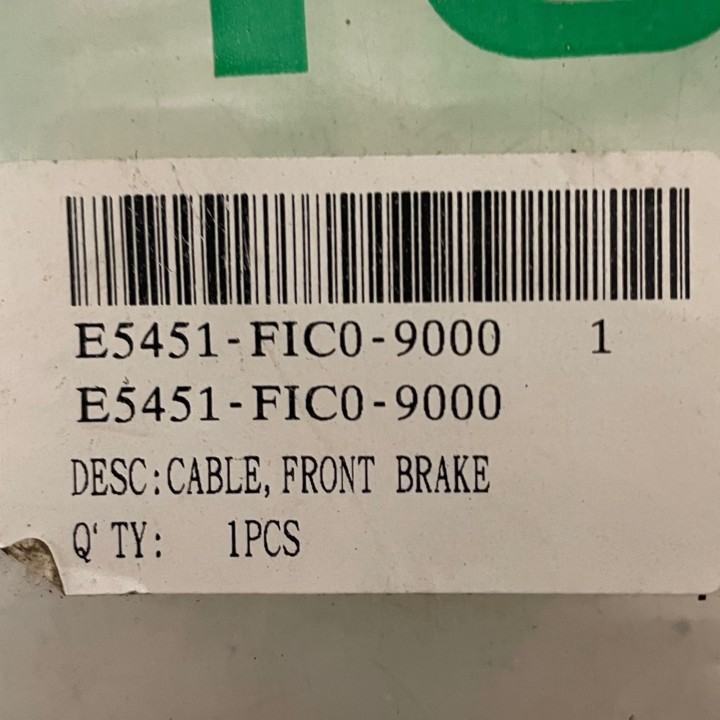 câble de frein avant quad 150 yukon e-ton (pédale)