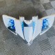 aile avant quad 450 yfz yamaha (blanche et bleu ciel)